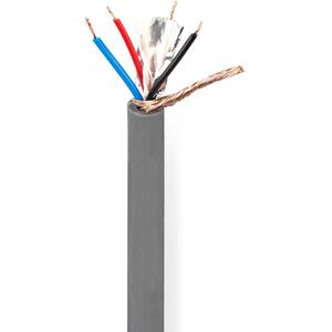 Nedis 4-aderige DMX-kabel van de rol - 4x 0,12mm / grijs - 1 meter