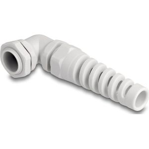 Kabelwartel met trekontlasting | 90° haaks | PG11 | 5-10 mm | IP68 | grijs | 1 stuk