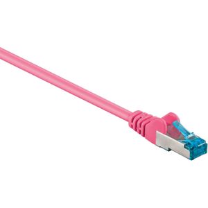 S/FTP CAT6a 10 Gigabit netwerkkabel / roze - LSZH - 5 meter