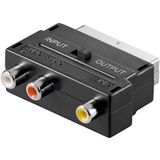 Scart (m) - Composiet 3RCA (v) adapter / zwart