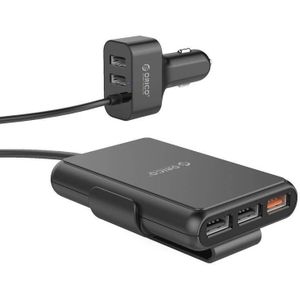 Orico USB autolader met 5 poorten - Quick Charge 3.0 - Smart IC - 10,4A / zwart