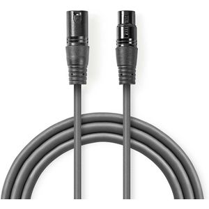 Nedis XLR (m) - XLR (v) audiokabel - 1,5 meter