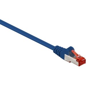S/FTP CAT6 Gigabit netwerkkabel / blauw - LSZH - 0,50 meter