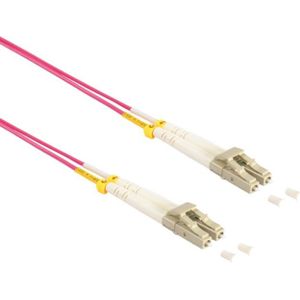 LC Duplex Optical Fiber Patch kabel - Multi Mode OM4 - paars / LSZH - 7 meter