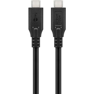 USB-C kabel | USB4 20 Gbps | PD 100W | 4K 60Hz | zwart | 2 meter