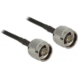 N (m) - N (m) kabel - LMR195/RF195 - 50 Ohm / zwart - 1 meter