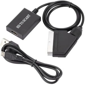 HDMI (v) naar Scart (m) converter kabel / zwart - 1 meter