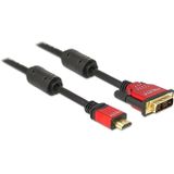 DeLOCK premium DVI-D Single Link - HDMI kabel - 5 meter