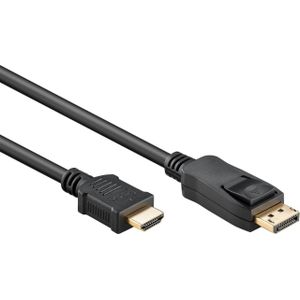 DisplayPort naar HDMI kabel - DP 2.0 / HDMI 2.1 (8K 60Hz + HDR) / zwart - 3 meter