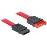 SATA data verlengkabel - plat - SATA600 - 6 Gbit/s / rood - 0,50 meter