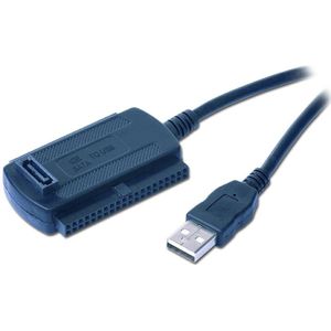 Cablexpert USB-A naar SATA/IDE adapter voor 2,5'' en 3,5'' HDD's/SSD's - USB2.0