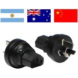 Stroom adapter C13 (v) - type I stekker (Australië, China en Argentinië) (m) / zwart