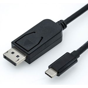 USB-C naar DisplayPort kabel met DP Alt Mode (4K 60 Hz) / zwart - 1,8 meter