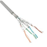 S/FTP CAT6 Gigabit netwerkkabel met vaste aders - AWG24 - LSZH / grijs - 50 meter