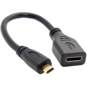 Micro HDMI (m) - Mini HDMI (v) adapter - versie 1.4 (4K 30Hz) - 0,15 meter