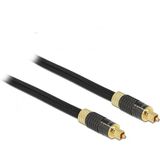 Premium digitale optische Toslink audio kabel met nylon mantel - 8mm / zwart - 5 meter