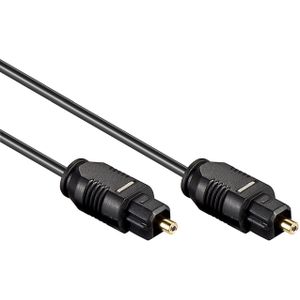 Digitale optische Toslink audio kabel - 2,2mm / zwart - 15 meter