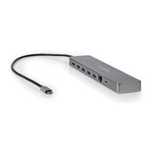 USB Multi-Port Adapter | USB 3.2 Gen 1 | USB-C™ Male | Micro SD / RJ45 Female / SD / 2x HDMI™ / 2x USB-C™ / 3x USB-A Female | 0.40 m | Rond