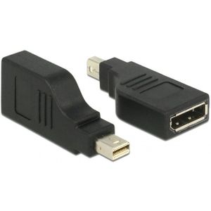 Mini DisplayPort - DisplayPort adapter - 90° gedraaid - versie 1.2 (4K 60 Hz) / zwart