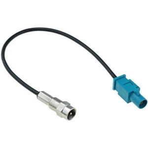 Fakra Z (m) - FME (m) adapter kabel - RG174 - 50 Ohm / zwart - 0,15 meter
