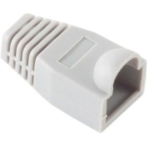 RJ45 netwerkplug huls | kabel tot 6,3mm | 1 stuk | grijs