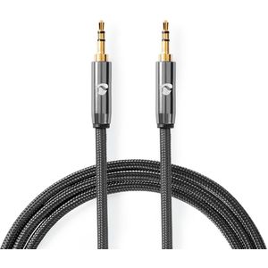 Nedis Premium 3,5mm Jack stereo audio kabel / zwart - 5 meter