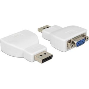 DeLOCK premium DisplayPort naar VGA adapter - DP1.2 (1920 x 1200) / wit