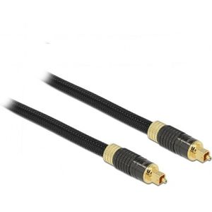 Premium digitale optische Toslink audio kabel met nylon mantel - 8mm / zwart - 3 meter