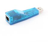 USB-A naar RJ45 Fast Ethernet LAN adapter - USB2.0 - CAT5 / blauw