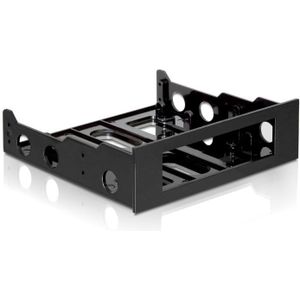 3,5'' drive naar 5,25'' slot montage frame (plastic) / zwart