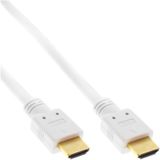 HDMI kabel - versie 2.0 (4K 60Hz + HDR) - CU koper aders / wit - 10 meter