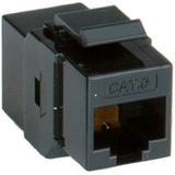 UTP CAT6 Gigabit Keystone module RJ45 - RJ45 / zwart