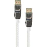 PYTHON DisplayPort kabel - versie 1.4 (5K/8K 60Hz) / wit - 5 meter