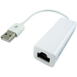 USB-A naar RJ45 Fast Ethernet LAN adapter - USB2.0 - CAT5 / wit - 0,10 meter