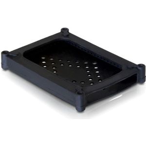 Siliconen bescherm case voor 2,5'' HDD/SSD / zwart