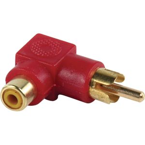 Tulp haakse audio adapter - rood / verguld