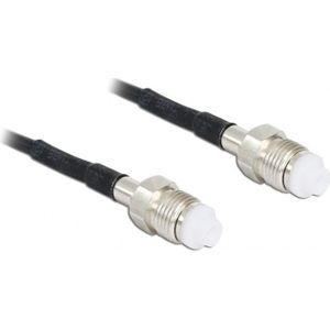 FME (v) - FME (v) kabel - RG174 - 50 Ohm / zwart - 2 meter