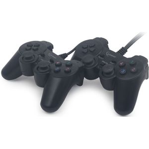 GMB Gaming Dual Vibration USB GamePad set / zwart - 1,4 meter