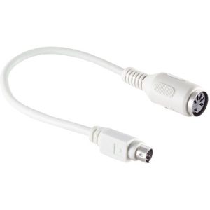 PS/2 (m) - DIN 5-pins (v) toetsenbord adapter / beige - 0,20 meter