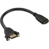 HDMI (v) - HDMI (v) koppelstuk / inbouw - versie 1.4 (4K 30Hz) - 0,20 meter