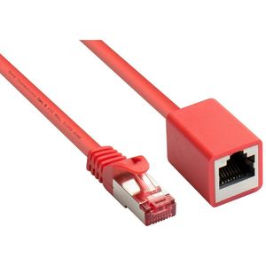 S/FTP CAT6 Gigabit netwerk verlengkabel / rood - 0,50 meter