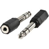 6,35mm Jack (m) - 3,5mm Jack (v) stereo audio adapter