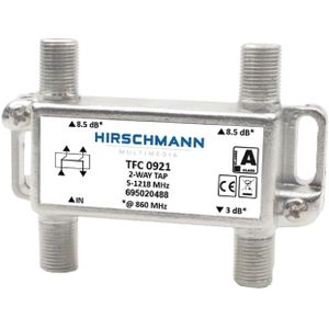 Hirschmann multitap TFC0921 met 2 uitgangen - 8,5 dB / 5-1218 MHz