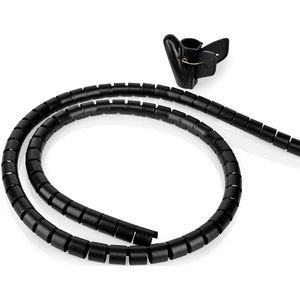 Nedis cable eater kabelslang met rijgtool - 19-22 mm / 2m / zwart