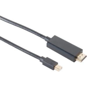 Mini DisplayPort 1.4 naar HDMI 2.0 kabel (4K 60 Hz + HDR) / zwart - 2 meter