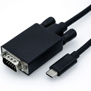 USB-C naar VGA kabel met DP Alt Mode (1920 x 1200) / zwart - 1 meter