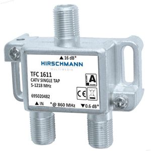 Hirschmann multitap TFC1611 met 1 uitgang - 16 dB / 5-1218 MHz