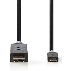 Nedis USB-C naar HDMI 4K 60Hz kabel / zwart - 1 meter