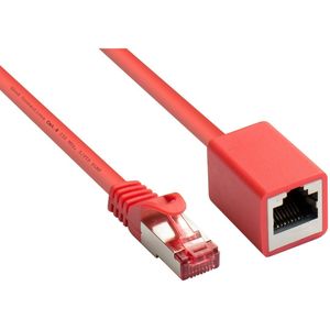 S/FTP CAT6 Gigabit netwerk verlengkabel / rood - 2 meter