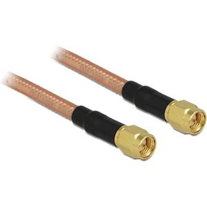 SMA (m) - SMA (m) kabel - RG142 - 50 Ohm / transparant - 1 meter